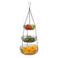 3-Tier Wire Basket Storage Stand For Fruit Vegetables Household Items Tiered Stand Baskets for Kitchen Organization